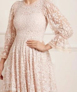 Needle & Thread Holding LTD Womenswear Filigree Lace Sequin Mini Dress