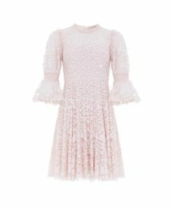 Needle & Thread Holding LTD Womenswear Filigree Lace Sequin Mini Dress