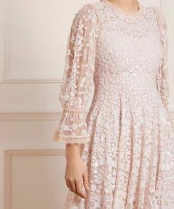 Needle & Thread Holding LTD Womenswear Filigree Lace Sequin Mini Dress