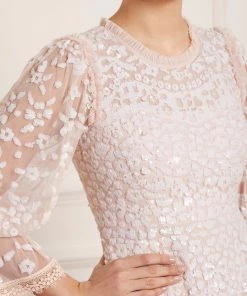 Needle & Thread Holding LTD Womenswear Filigree Lace Sequin Mini Dress