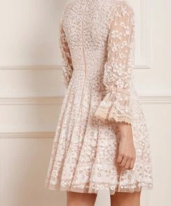 Needle & Thread Holding LTD Womenswear Filigree Lace Sequin Mini Dress