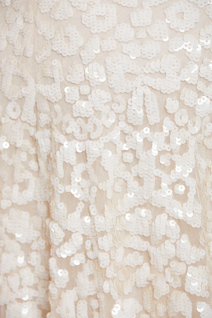 New ๐ Needle & Thread Holding LTD Filigree Lace Sequin Strapless Ankle Gown โญ 8 Needle & Thread Holding LTD Filigree Lace Sequin Strapless Ankle Gown