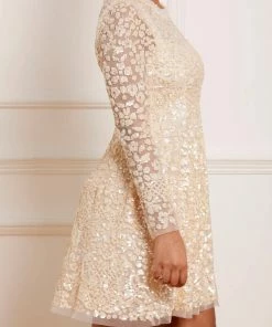 Needle & Thread Holding LTD Womenswear Floral Daze Sequin Micro Mini Dress