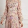 Needle & Thread Holding LTD Floral Diamond Ruffle Dress Womenswear