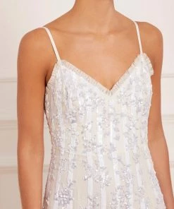 Needle & Thread Holding LTD Floral Evermore Sequin Cami Ankle Gown