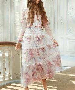 Needle & Thread Holding LTD Floral Wonder Ankle Gown Womenswear