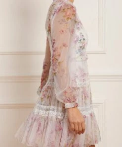 Needle & Thread Holding LTD Floral Wonder Micro Mini Dress