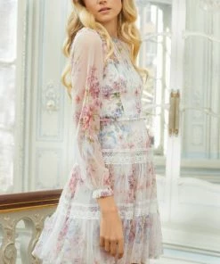 Needle & Thread Holding LTD Floral Wonder Micro Mini Dress