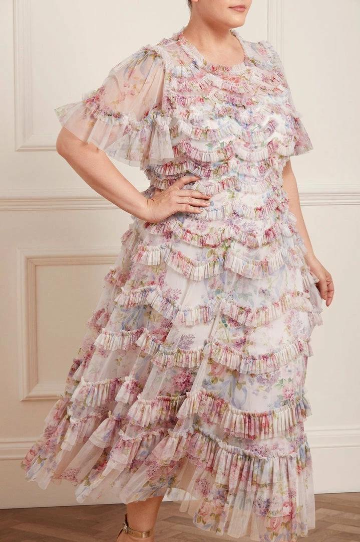 Hot Sale π Needle & Thread Holding LTD π© Womenswear Floral Wonder Ruffle Ballerina π Dress π₯° 3 Needle & Thread Holding LTD Womenswear Floral Wonder Ruffle Ballerina Dress