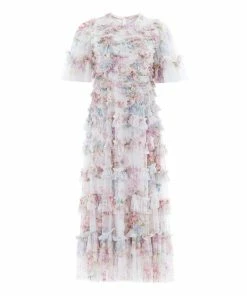 Needle & Thread Holding LTD Womenswear Floral Wonder Ruffle Ballerina Dress