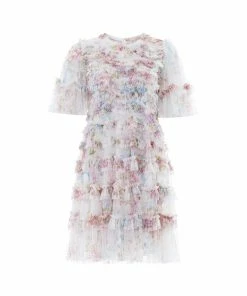 Needle & Thread Holding LTD Floral Wonder Ruffle Mini Dress