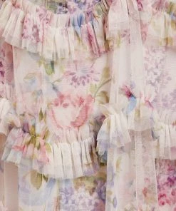 Needle & Thread Holding LTD Floral Wonder Ruffle Mini Dress