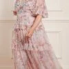 Needle & Thread Holding LTD Womenswear Floral Wonder V-Neck Ankle Gown