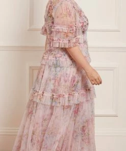 Hot Sale 🥰 Needle & Thread Holding LTD 👩 Womenswear Floral Wonder V-Neck Ankle Gown ⌛ 13 Needle & Thread Holding LTD Womenswear Floral Wonder V-Neck Ankle Gown