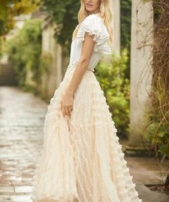 Needle & Thread Holding LTD Florence Ruffle Ankle Skirt