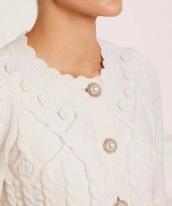 Needle & Thread Holding LTD Flower Applique Short Cardigan