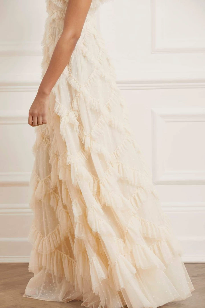 Top 10 🎁 Needle & Thread Holding LTD 👩 Womenswear Genevieve Ruffle Gown 👏 7 Needle & Thread Holding LTD Womenswear Genevieve Ruffle Gown