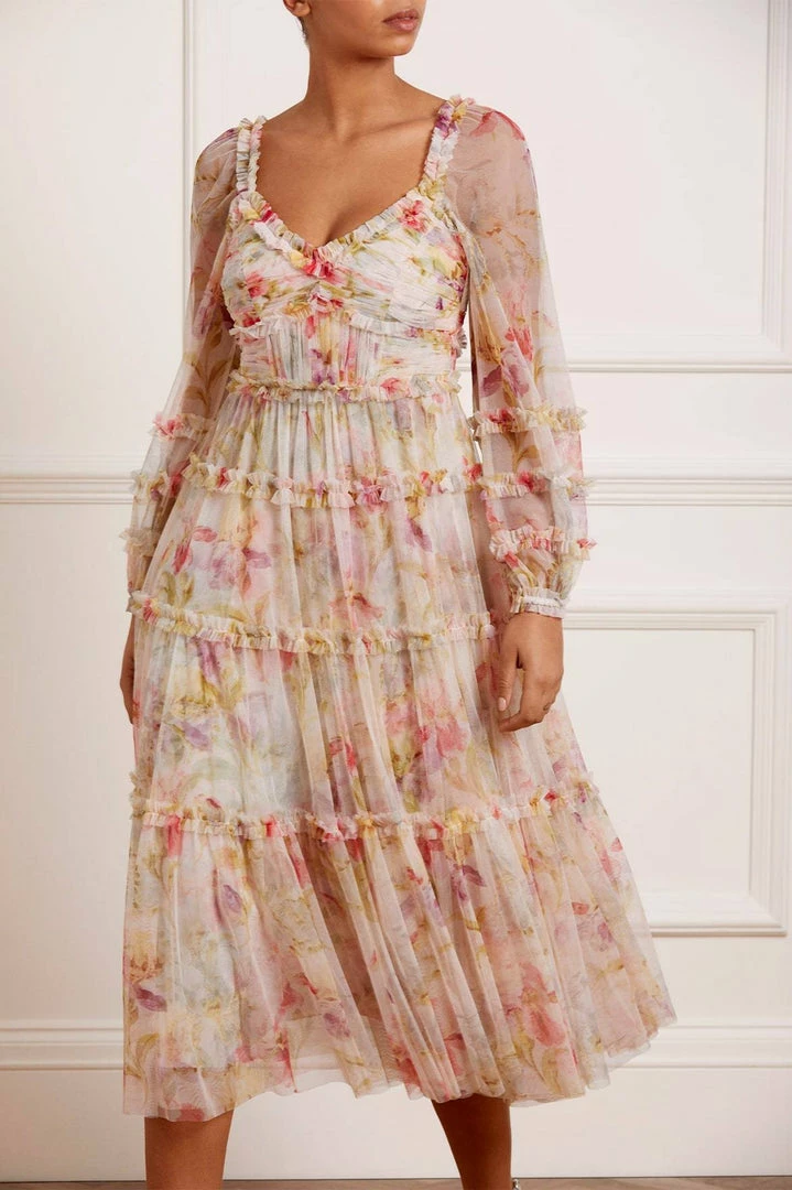 Brand new β€οΈ Needle & Thread Holding LTD Iris Bloom Ballerina π Dress π© Womenswear π 3 Needle & Thread Holding LTD Iris Bloom Ballerina Dress Womenswear