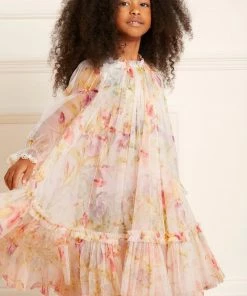 Needle & Thread Holding LTD Iris Bloom Ditsy Kids Dress