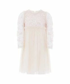 Needle & Thread Holding LTD Lilybelle Long Sleeve Kids Dress Responsibly Sourced