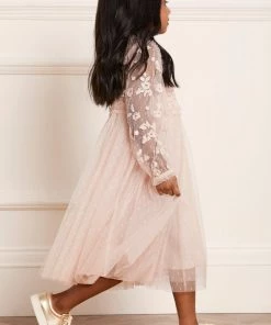 Needle & Thread Holding LTD Lilybelle Long Sleeve Kids Dress