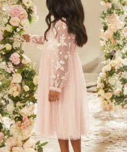 Needle & Thread Holding LTD Lilybelle Long Sleeve Kids Dress