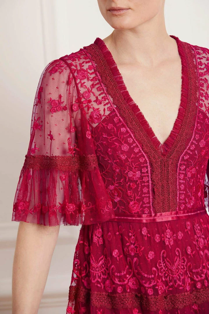 Best Sale 🔔 Needle & Thread Holding LTD Lottie Lace Midi 👗 Dress 👍 8 Needle & Thread Holding LTD Lottie Lace Midi Dress