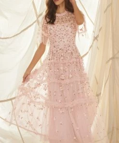 Needle & Thread Holding LTD Martha Ditsy Ankle Gown