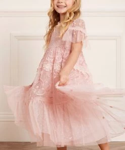 Needle & Thread Holding LTD Midsummer Lace Kids Dress Embroidered Dresses