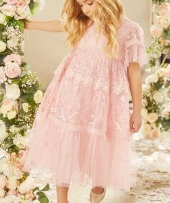 Needle & Thread Store 6 Needle & Thread Holding LTD Midsummer Lace Kids Dress Embroidered Dresses