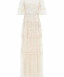 Needle & Thread Holding LTD Midsummer Lace Round Neck Gown