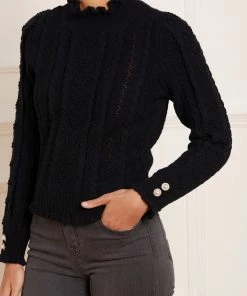 Needle & Thread Holding LTD Womenswear Mixed Stitch Crochet Trim Short Jumper