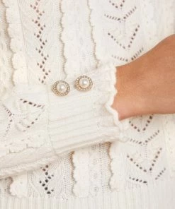 Needle & Thread Holding LTD Mixed Stitch Crochet Trim Short Jumper Womenswear