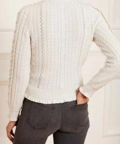 Needle & Thread Holding LTD Mixed Stitch Crochet Trim Short Jumper Womenswear