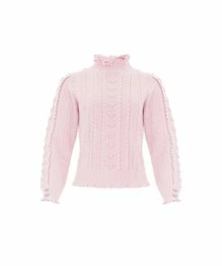 Needle & Thread Holding LTD Mixed Stitch Crochet Trim Short Jumper