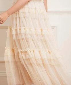 Brand new ๐ Needle & Thread Holding LTD ๐ฉ Womenswear Peaches Smocked Ankle Gown โญ 13 Needle & Thread Holding LTD Womenswear Peaches Smocked Ankle Gown