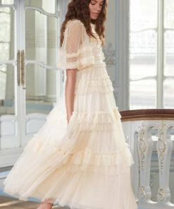 Brand new ๐ Needle & Thread Holding LTD ๐ฉ Womenswear Peaches Smocked Ankle Gown โญ 17 Needle & Thread Holding LTD Womenswear Peaches Smocked Ankle Gown