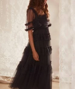 Cheap 🧨 Needle & Thread Holding LTD Peaches Smocked Ankle Gown ❤️ 17 Needle & Thread Holding LTD Peaches Smocked Ankle Gown