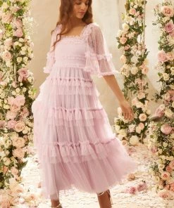 Needle & Thread Holding LTD Womenswear Peaches Smocked Ankle Gown