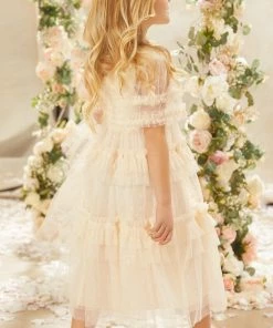 Needle & Thread Holding LTD Peaches Smocked Kids Dress