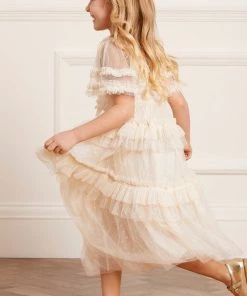 Needle & Thread Holding LTD Peaches Smocked Kids Dress