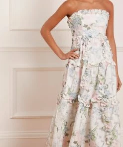 Needle & Thread Holding LTD Womenswear Posy Blossom Corset Ankle Gown