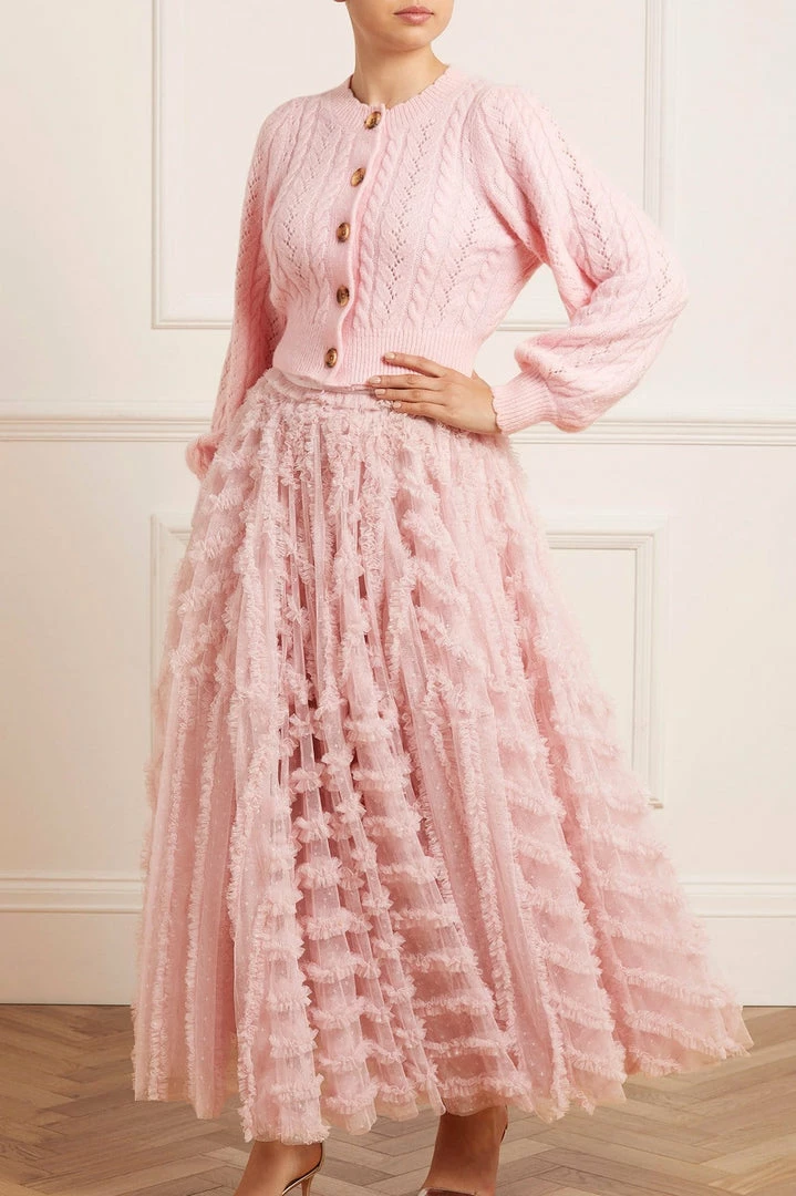 Buy 🔔 Needle & Thread Holding LTD Pretty Cable Short Cardigan 👩 Womenswear 🎉 6 Needle & Thread Holding LTD Pretty Cable Short Cardigan Womenswear