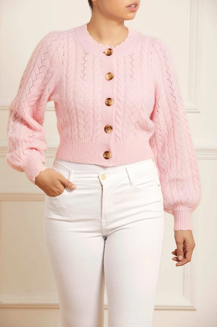 Buy 🔔 Needle & Thread Holding LTD Pretty Cable Short Cardigan 👩 Womenswear 🎉 7 Needle & Thread Holding LTD Pretty Cable Short Cardigan Womenswear