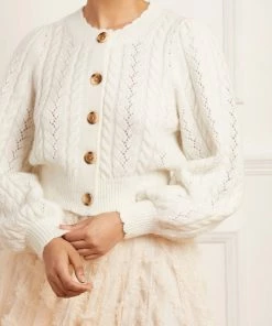 Needle & Thread Holding LTD Pretty Cable Short Cardigan