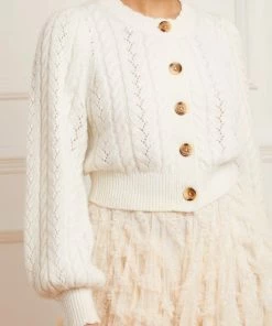 Needle & Thread Holding LTD Pretty Cable Short Cardigan