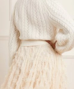 Needle & Thread Holding LTD Pretty Cable Short Cardigan