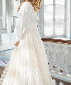 Needle & Thread Holding LTD Pretty Cable Short Cardigan