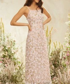 Needle & Thread Holding LTD Pretty Petals Bib Ballerina Dress Womenswear