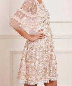 Needle & Thread Holding LTD Pretty Petals Micro Mini Dress Womenswear